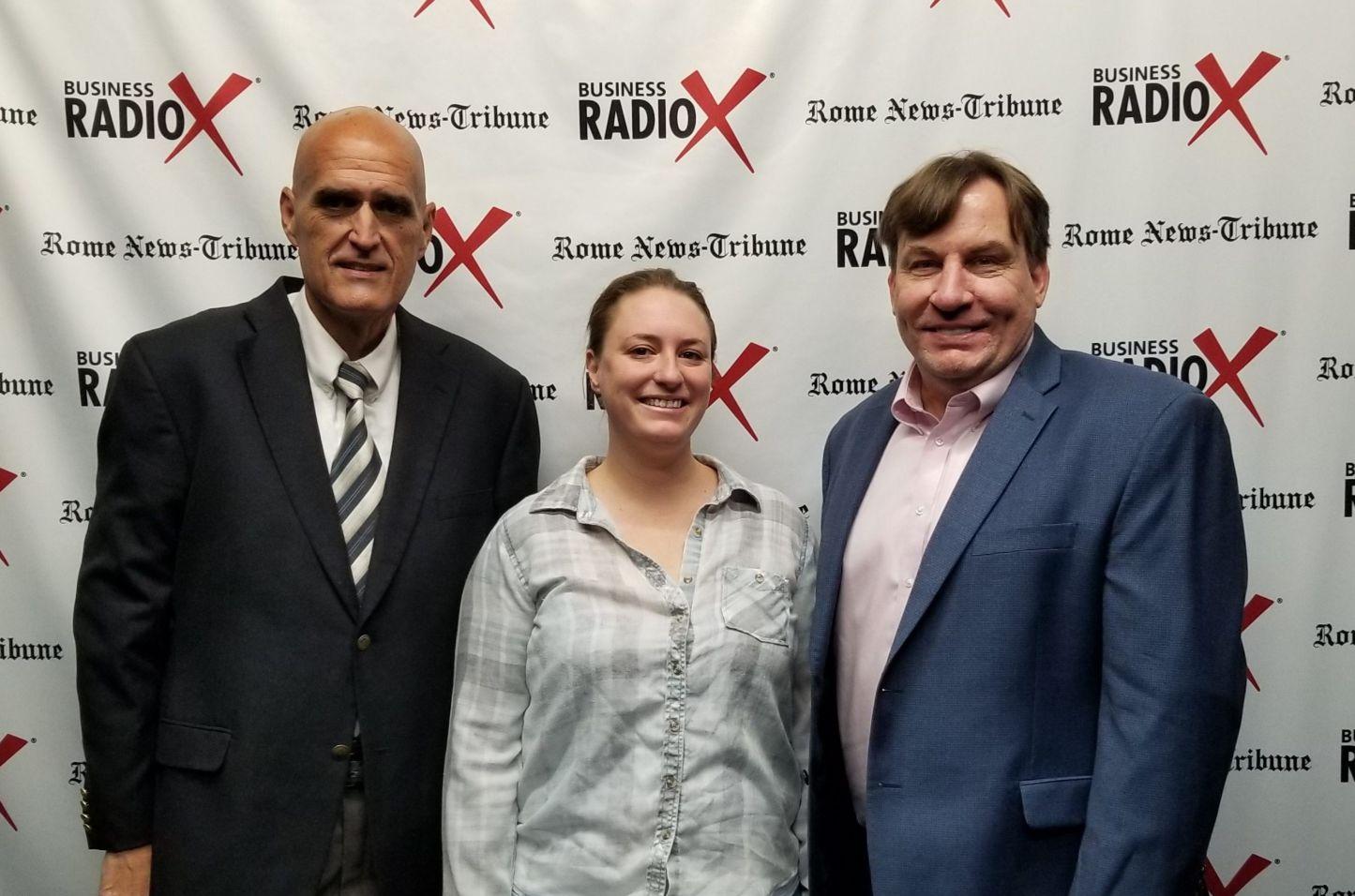 Doug Walker of the Rome News Tribune, and Amanda Farrell of Farrell Frame and Design